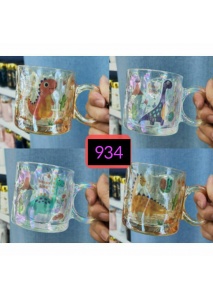 فنجان شیشه ای دایناسور