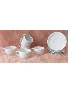 فنجان و زیر فنجان دیپلمات سفید