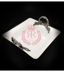 کاسه دسته پیوتر پایه دار فلت سایز 24