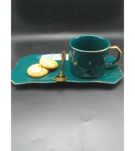 ماگ سرامیکی زیره و قاشق دار