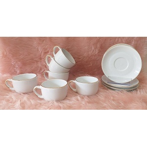 فنجان و زیر فنجان دیپلمات خط طلا