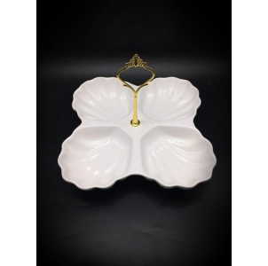 اردوخوری 4تایی صدف دسته دار