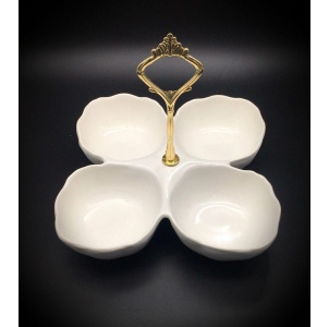 اردوخوری صدفی 4پر دسته دار