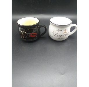 لیوان رجینال سفید و مشکی کوچک