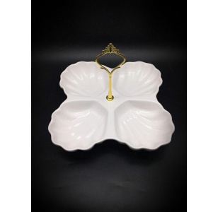 اردوخوری 4تایی صدف دسته دار