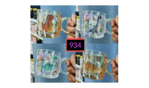 فنجان شیشه ای دایناسور