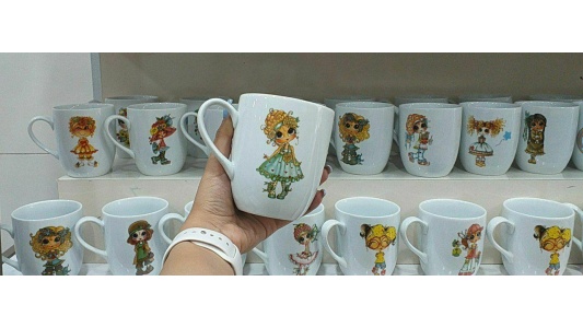 ماگ چاپی نسترن (طرح دختر )